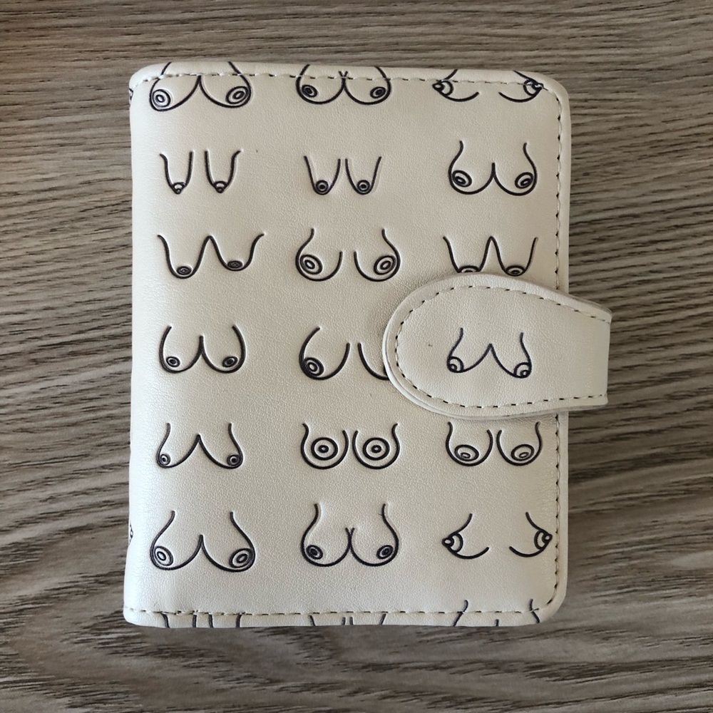 Shagwear Cream Graphic Wallet & Card Holder